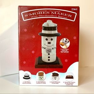 Vintage Stackable Snowman S’mores Maker With Marshmallow Burner—Smart Pl…